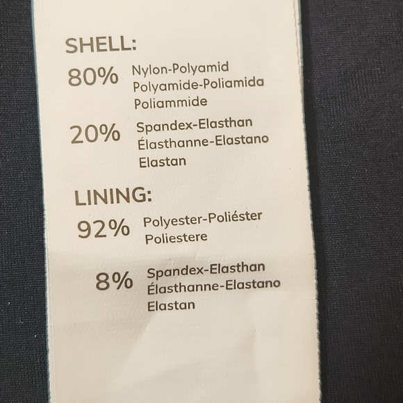 Tankini swimsuit S black floral tropical two piece swimwear beach summer top new - Picture 12 of 13